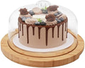 Cake Stand & Charcuterie Board with Lid - Large Serving Acrylic Platter for Party Dessert Table Display