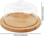 Cake Stand & Charcuterie Board with Lid - Large Serving Acrylic Platter for Party Dessert Table Display, alternate view 3