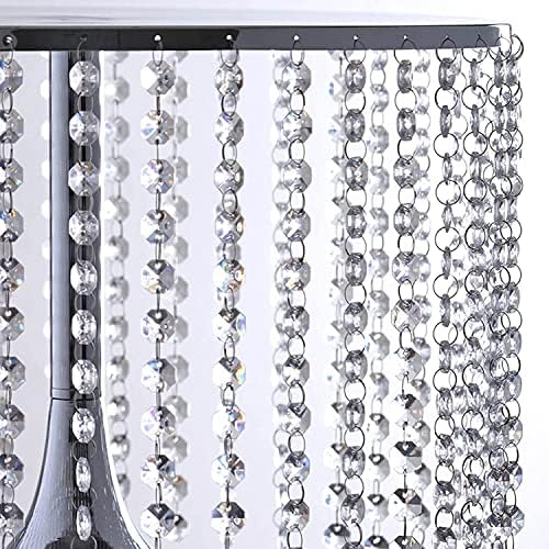Cake Stand for Dessert Table 10 Inch Silver Crystal Pendants Metal Cake Stand Serves as A Round Dessert Cupcake, alternate