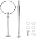 Cake Stand Hardware Kit 2 Tier Cupcake Stand Fittings, Silver in Silver