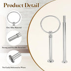 Cake Stand Hardware Kit 2 Tier Cupcake Stand Fittings, Silver in Silver, alternate view 3