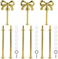 Cake Stand Hardware Kit (Bow, Gold) in colorful