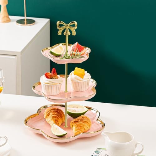 Cake Stand Hardware Kit (Bow, Gold) in colorful, alternate view 2