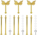 Cake Stand Hardware Kit (Butterfly, Gold) in colorful