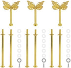 Cake Stand Hardware Kit (Butterfly, Gold) in colorful