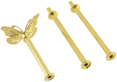 Cake Stand Hardware Kit (Butterfly, Gold) in colorful, alternate view 4