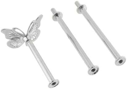 Cake Stand Hardware Kit (Butterfly, Silver) in colorful, alternate view 4