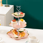 Cake Stand Hardware Kit (Vine, Silver) in colorful, alternate view 2
