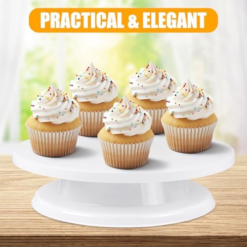 Cake Stand Holder, 11 Inch Rotating Cake Turntable, Turns Smoothly Revolving Baking Supplies Cake Turntable for, alternate