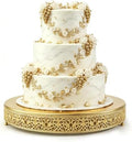 Cake Stand, Metal Round Cupcake Dessert Stand Cake Display Holder Cookies Fruit Serving Tray Decor for Wedding