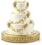 Cake Stand, Metal Round Cupcake Dessert Stand Cake Display Holder Cookies Fruit Serving Tray Decor for Wedding