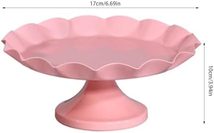 Cake Stand, Ruffled Dessert Table Stand Set Minimalist Stable Decorative Multi Functional Cake Tray Holder, alternate view 2