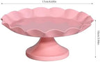 Cake Stand, Ruffled Dessert Table Stand Set Minimalist Stable Decorative Multi Functional Cake Tray Holder, alternate view 2