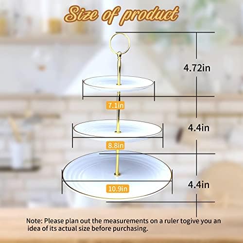 Cake Stand Set-5 Pcs Cupcake Stand Set-Dessert Table Display Set with 2xlarge 3-Tier Cupcake Stands + 3X, alternate view 2