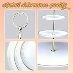 Cake Stand Set-5 Pcs Cupcake Stand Set-Dessert Table Display Set with 2xlarge 3-Tier Cupcake Stands + 3X, alternate view 6