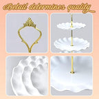 Cake Stand Set-5 Pcs Cupcake Stand Set-Dessert Table Display With 2xlarge 3-Tier + 3x Appetizer Trays Perfect, alternate view
