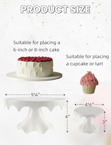 Cake Stand Set of 3, Plastic Cupcake Holders for Dessert Table, Round Dessert Stands for Party, Wedding, alternate view 3