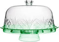 Cake Stand with Lid, Serving Plate Platter with Dome Cover, 6 in 1 Multi-Purpose Use, Shatterproof and Reusable
