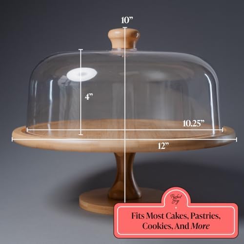 Cake Stands with Dome - Stylish Cake Stand with Dome - Stand With Lid- Cake Holder with Dome - Decorative Dome, alternate