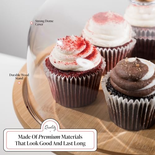 Cake Stands with Dome - Stylish Cake Stand with Dome - Stand With Lid- Cake Holder with Dome - Decorative Dome, alternate