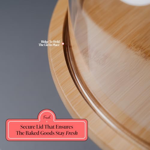 Cake Stands with Dome - Stylish Cake Stand with Dome - Stand With Lid- Cake Holder with Dome - Decorative Dome, alternate