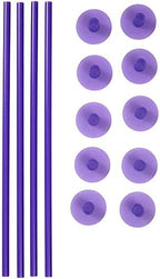 Cake Support Rods and Caps, Stacking Kit, 14-Piece in 12 inches in Purple, alternate view 3