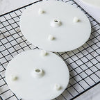 Cake Tier Stacking kit, 4 Pcs White Reusable Separator Plates for 4, 6, 8, 10, Inch Tiered Cakes and 12 Cake, alternate view