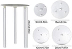 Cake Tier Stacking kit, 4 Pcs White Reusable Separator Plates for 4, 6, 8, 10, Inch Tiered Cakes and 12 Cake, alternate view