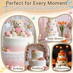 Cake Tier Stacking Kit for 4-Layer Cake, White Cake Boards 10’’-8’’-6’’-4’’ in White, alternate view 7
