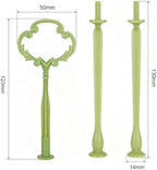Cake Tray Stand Metal Fruit Plate Stand 3 Tier Heavy Metal Cupcake Dessert Plate Stand Hardware Fitting Rod, alternate view 2