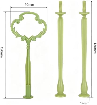 Cake Tray Stand Metal Fruit Plate Stand 3 Tier Heavy Metal Cupcake Dessert Plate Stand Hardware Fitting Rod, alternate view 2