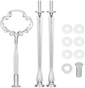 Cake Tray Stand Metal Fruit Plate Stand 3 Tier Heavy Metal Cupcake Dessert Plate Stand Hardware Fitting Rod