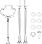 Cake Tray Stand Metal Fruit Plate Stand 3 Tier Heavy Metal Cupcake Dessert Plate Stand Hardware Fitting Rod