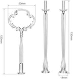 Cake Tray Stand Metal Fruit Plate Stand 3 Tier Heavy Metal Cupcake Dessert Plate Stand Hardware Fitting Rod, alternate view 3