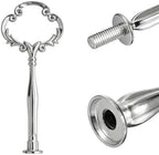 Cake Tray Stand Metal Fruit Plate Stand 3 Tier Heavy Metal Cupcake Dessert Plate Stand Hardware Fitting Rod, alternate view 4