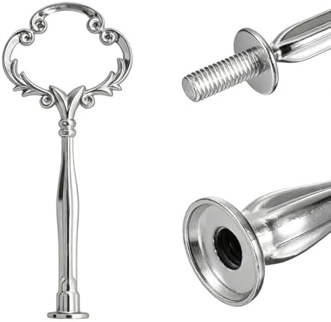 Cake Tray Stand Metal Fruit Plate Stand 3 Tier Heavy Metal Cupcake Dessert Plate Stand Hardware Fitting Rod, alternate view 4
