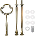 Cake Tray Stand Metal Fruit Plate Stand 3 Tier Heavy Metal Cupcake Dessert Plate Stand Hardware Fitting Rod