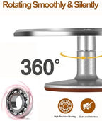 Cake Turntable Aluminum Alloy, 12 Inch Rotating Cake Stand Decorating Kits with Stainless Steel Icing Spatula, alternate view