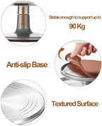 Cake Turntable Aluminum Alloy & Piping Bags and Tips Set, Rotating Cake Stand Decorating Kits with Stainless, alternate view