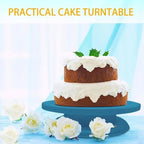 Cake Turntable Stand, 11 Inch/28CM Revolving Cake Decorating Stand with Blue Painting, Bakery Supplies for, alternate view 7
