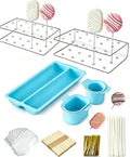 Cakesicle Cutter,555pcs, Cake Pop Mold, Cake Pop Cutter With Tray, Stand, Stick in free in Blue