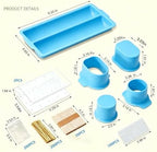Cakesicle Cutter,555pcs, Cake Pop Mold, Cake Pop Cutter With Tray, Stand, Stick in free in Blue, alternate view 2