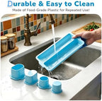 Cakesicle Cutter,555pcs, Cake Pop Mold, Cake Pop Cutter With Tray, Stand, Stick in free in Blue, alternate view 6