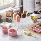 Cakesicle Cutter and Cake Pop Mold Set, Complete Baking Kit with Acrylic Stands Trays Pusher Sticks Cellophane, alternate