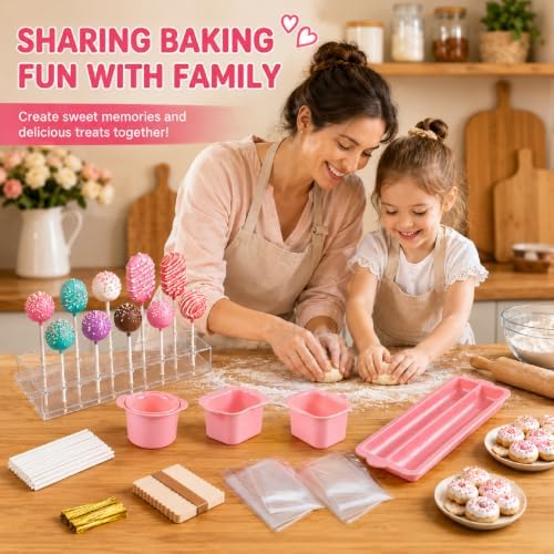 Cakesicle Cutter and Cake Pop Mold Set, DIY Baking Kit for Making Cake Pops, alternate view 2
