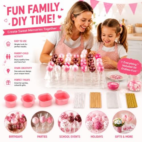 Cakesicle Cutter and Cake Pop Mold Set, DIY Baking Kit for Making Cake Pops, alternate view 7