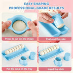 Cakesicle Cutter and Cake Pop Mold Set with Acrylic Stands, Tray, Sticks, Cellophane Bags & Ties - Complete, alternate view 4