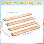 Cakesicle Stand Cake Pop Stand Display Riser 4 Tier 20 Holes Acrylic Pine Wood Lollipop Holder Rectangle Wooden, alternate