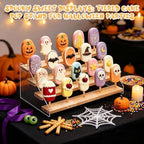 Cakesicle Stand Cake Pop Stand Display Riser 4 Tier 20 Holes Acrylic Pine Wood Lollipop Holder Rectangle Wooden, alternate