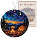Camping Christmas Ornament, Starry Night Outdoor Decor, Camper Gift in Camping